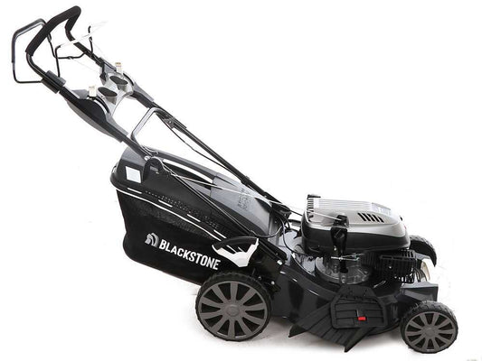 Cortacésped autopropulsado Blackstone SP530 Deluxe: recogida, mulching, salida lateral y trasera