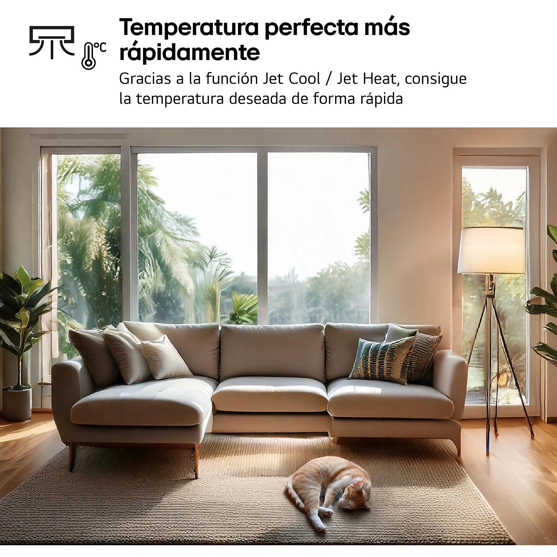 Aire acondicionado Split 1 x 1 – LG WIFIECO12.SET, 2967 fg/h, Wi-Fi, ThinQ, Blanco