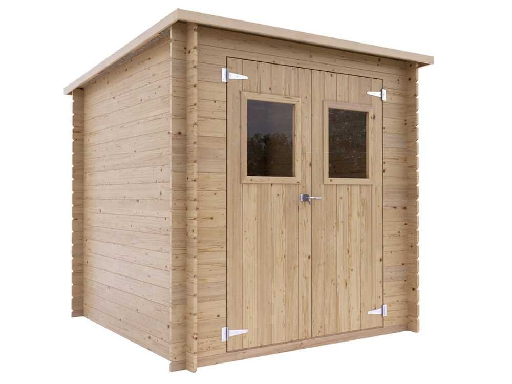Alce Gallipoli 198×198 – Caseta de jardín de madera – Con ventana frontal – 204x205x197 cm