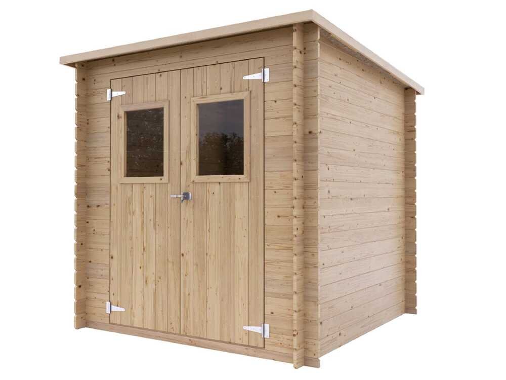 Alce Gallipoli 198×198 – Caseta de jardín de madera – Con ventana frontal – 204x205x197 cm