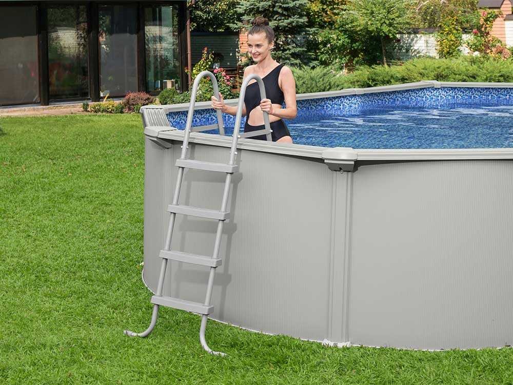 Bestway Hydrium 56586 – 500 x 360 x 120 cm – Piscina ovalada