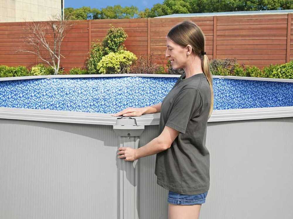 Bestway Hydrium 56586 – 500 x 360 x 120 cm – Piscina ovalada