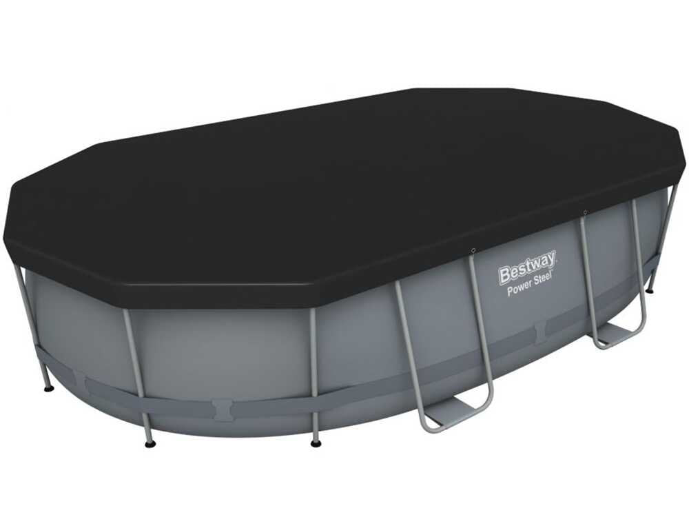 Bestway Power Steel 56448 – 488x305x107 cm – Piscina Ovalada