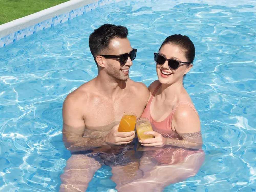 Bestway Power Steel 56448 – 488x305x107 cm – Piscina Ovalada