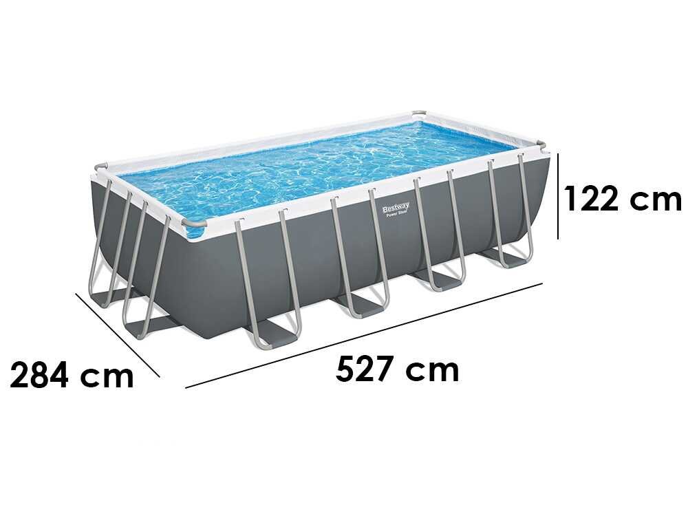 Bestway Power Steel 56671 – 488x244x122 cm – Piscina desmontable