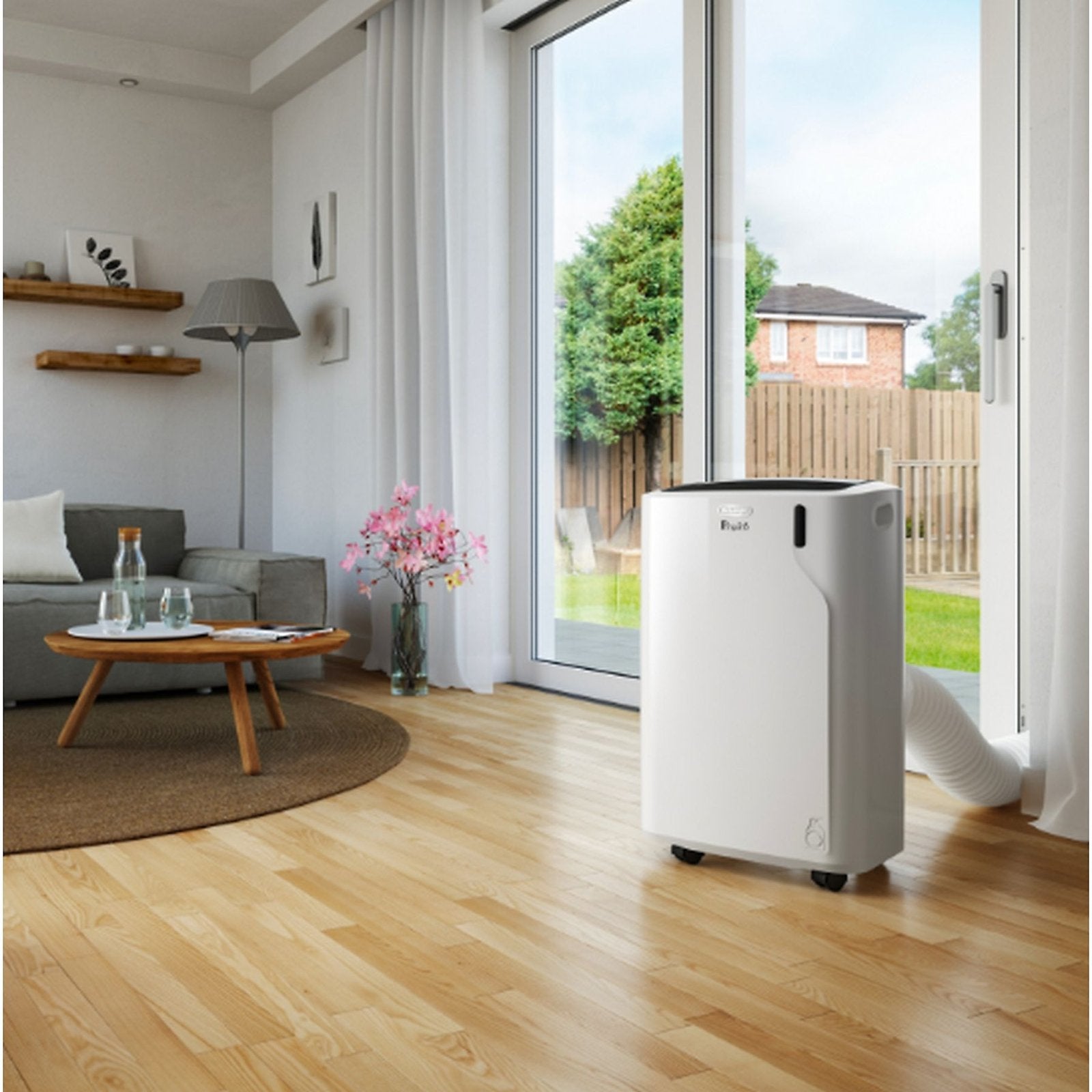 Aire acondicionado portátil – De’Longhi Pinguino PAC EM90 Silent, 2450 fg/h, 2.5kW, 90m³, 3 en 1, Temporizador, 63dB, Gas Eco-Friendly, Blanco