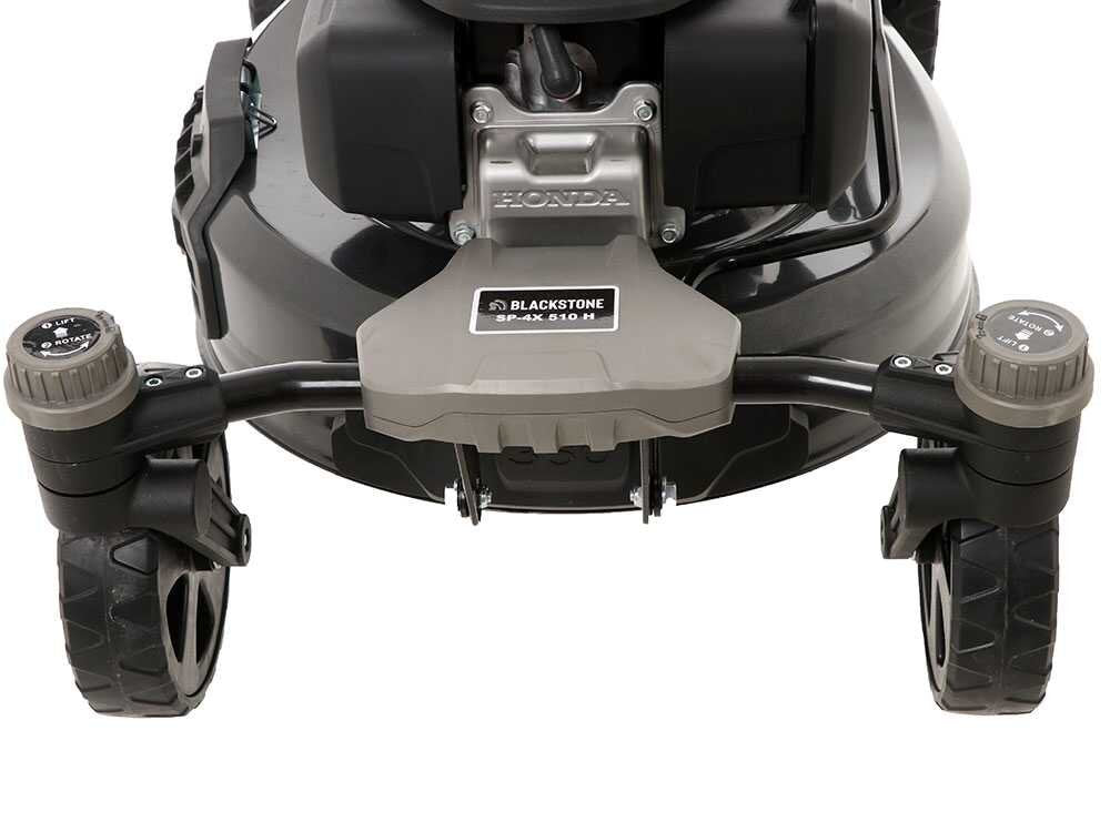 Cortacésped de gasolina Blackstone SP-4X 510 H200 – con ruedas pivotantes y motor HONDA GCV200