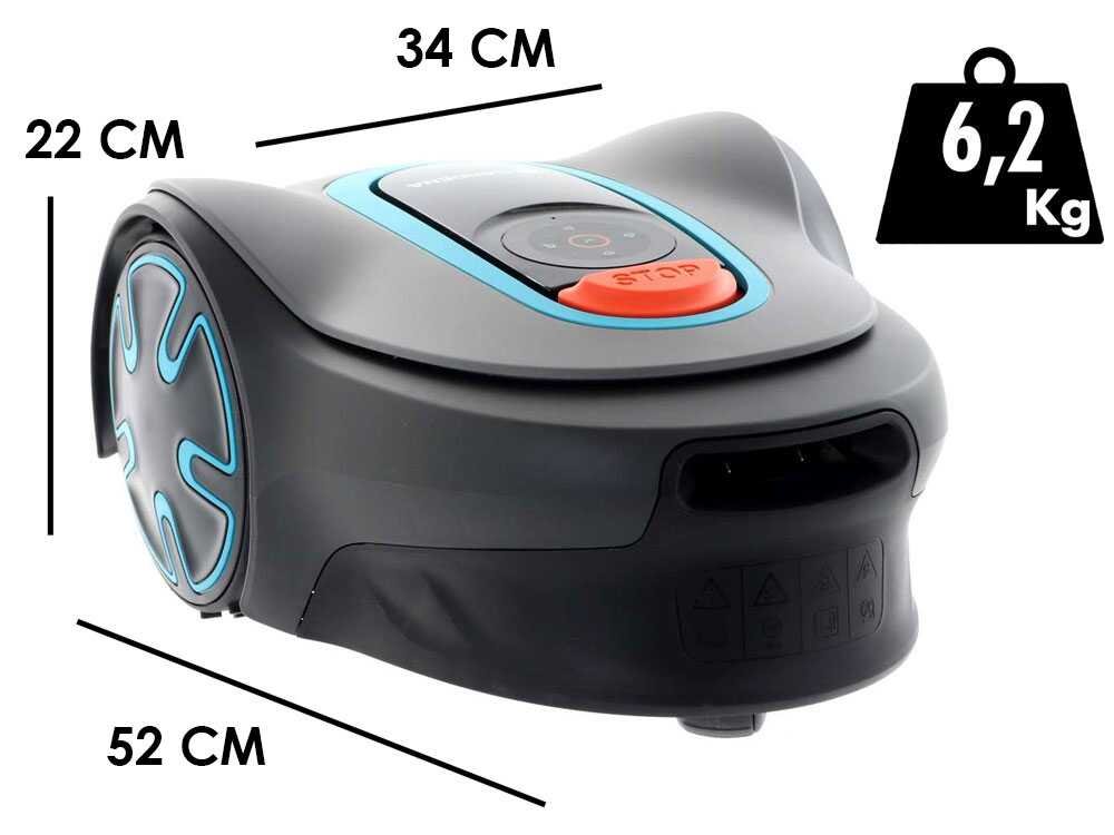 Gardena SILENO Minimo 500 – Robot Cortacésped – Con Cable Perimetral