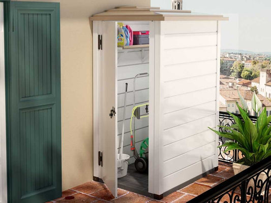 Garofalo Tuscany Evo 100 Reverso – Caseta para herramientas – Con puerta reversible – 82.5x122x195 cm