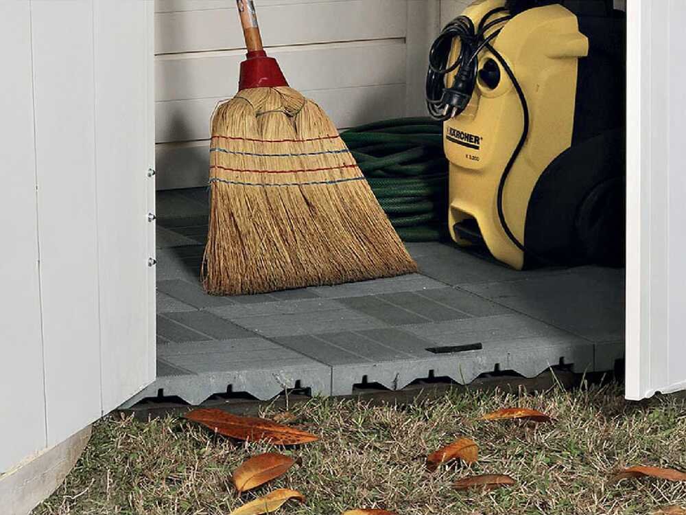 Garofalo Urban 200 – Caseta de jardín – Con puerta de doble hoja – 202,5 x 162,5 x 216 cm