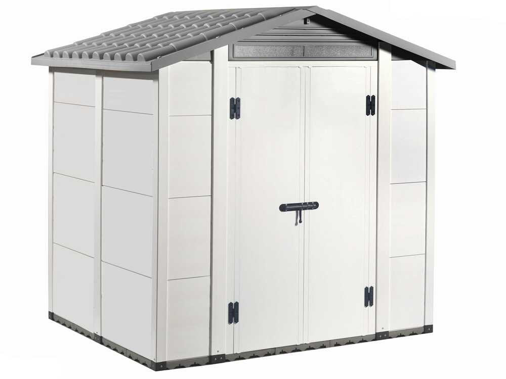 Garofalo Urban 200 – Caseta de jardín – Con puerta de doble hoja – 202,5 x 162,5 x 216 cm