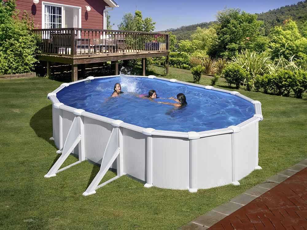 Gre Atlantis Ovalada 610x375x132cm – Piscina desmontable de acero