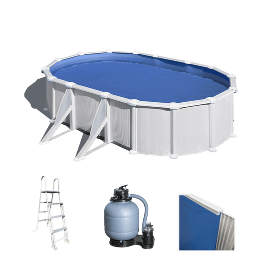 Gre Atlantis Ovalada 610x375x132cm – Piscina desmontable de acero