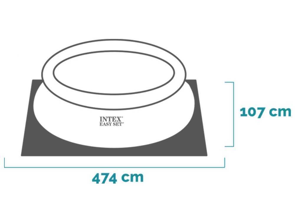 Intex Easy Set 26166NP – Ø457×107 cm – Piscina hinchable