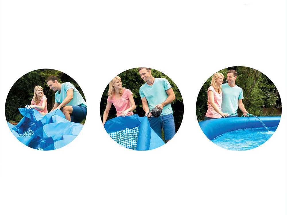 Intex Easy Set 26166NP – Ø457×107 cm – Piscina hinchable
