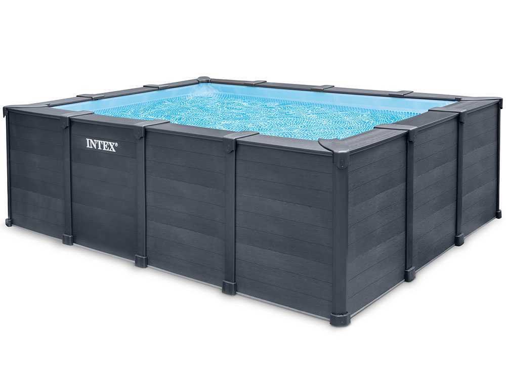 Intex Graphite Grey Panel 26396NP – Piscina desmontable