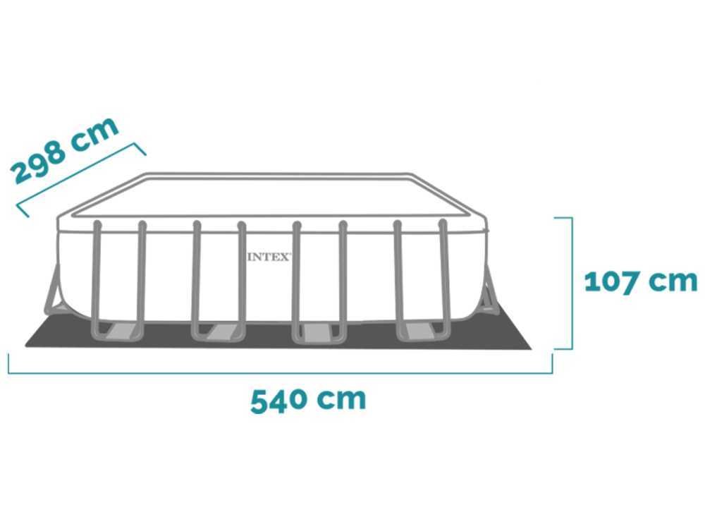 Intex Prisma Frame 26792NP – 488x244x107 cm – Piscina desmontable