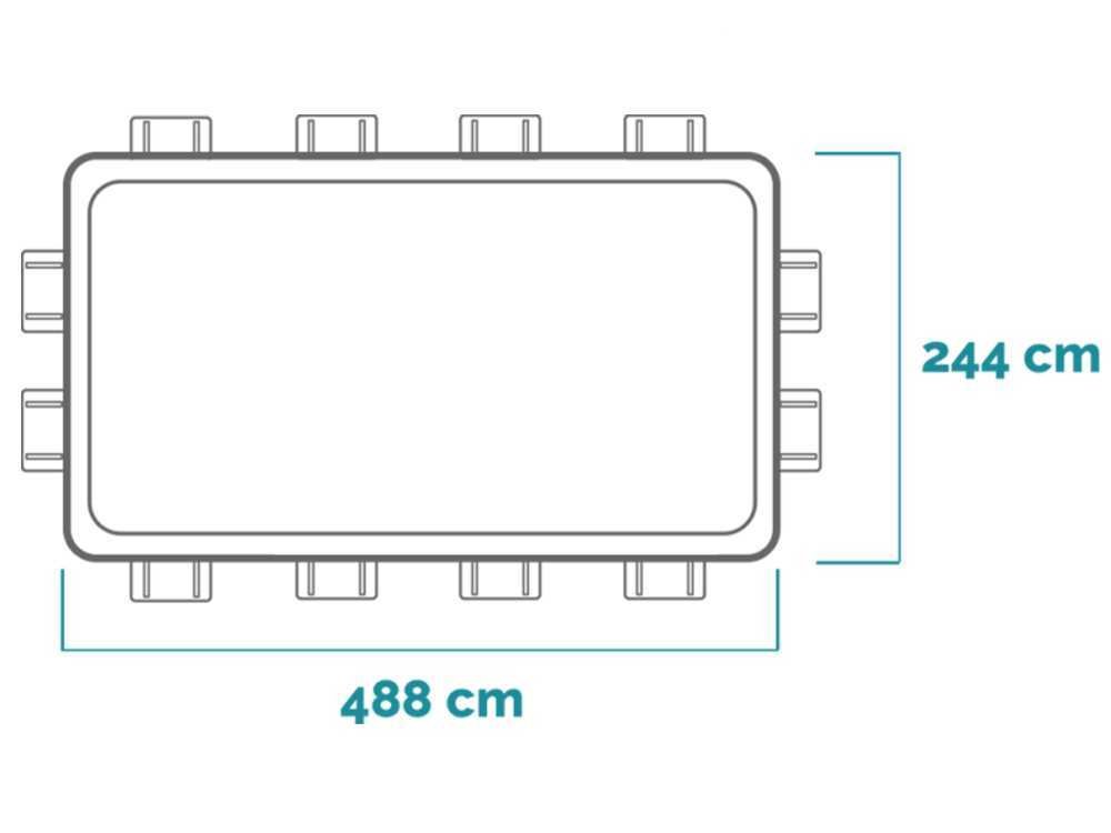Intex Prisma Frame 26792NP – 488x244x107 cm – Piscina desmontable