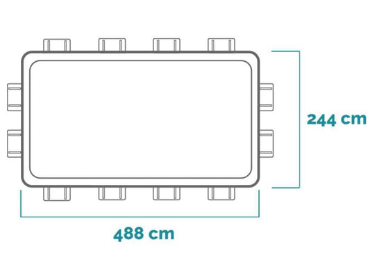 Intex Prisma Frame 26792NP – 488x244x107 cm – Piscina desmontable
