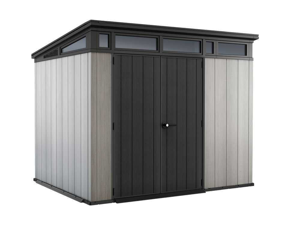 Keter Artisan gris – Caseta de jardín – Con puerta de dos hojas – 277x218x226 cm