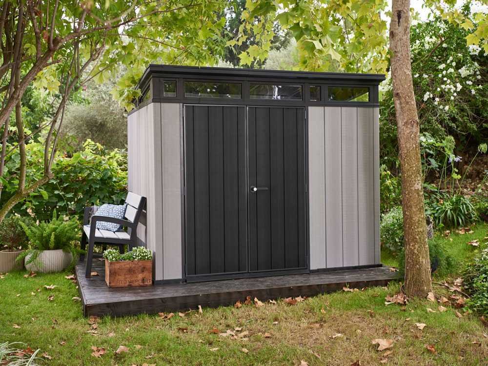 Keter Artisan gris – Caseta de jardín – Con puerta de dos hojas – 277x218x226 cm