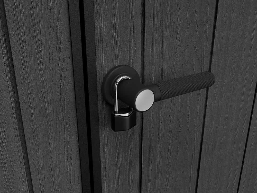 Keter Artisan gris – Caseta de jardín – Con puerta de dos hojas – 342x218x226 cm