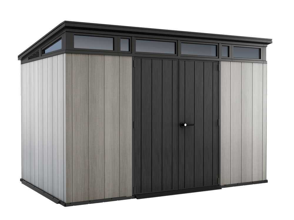 Keter Artisan gris – Caseta de jardín – Con puerta de dos hojas – 342x218x226 cm