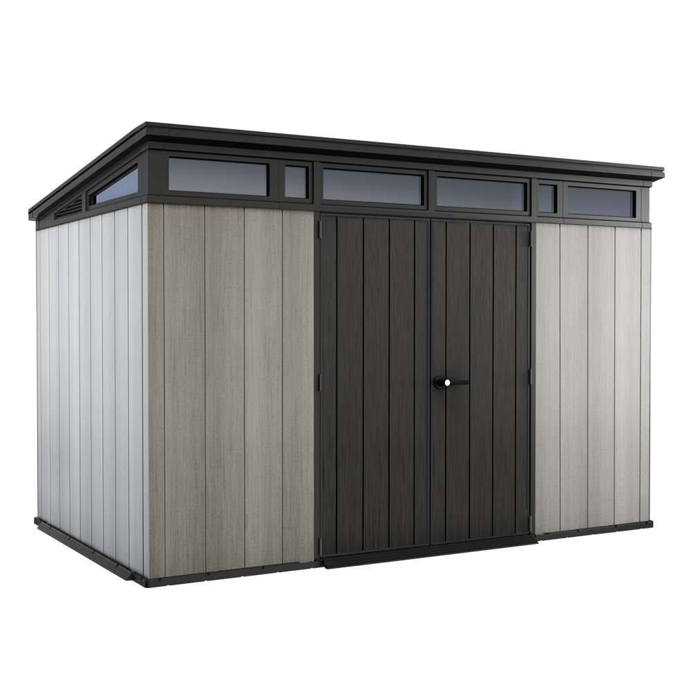 Keter Artisan gris – Caseta de jardín – Con puerta de dos hojas – 342x218x226 cm