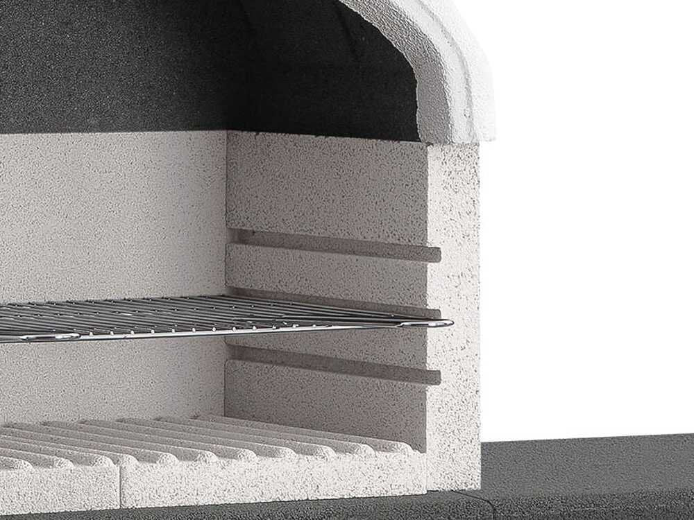Palazzetti Orlando – Barbacoa de obra de leña y carbón – Con mesa lateral