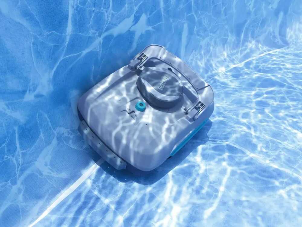 Robot limpiador de batería Bestway Aquatronix Pro G300 – Con skimmer integrado