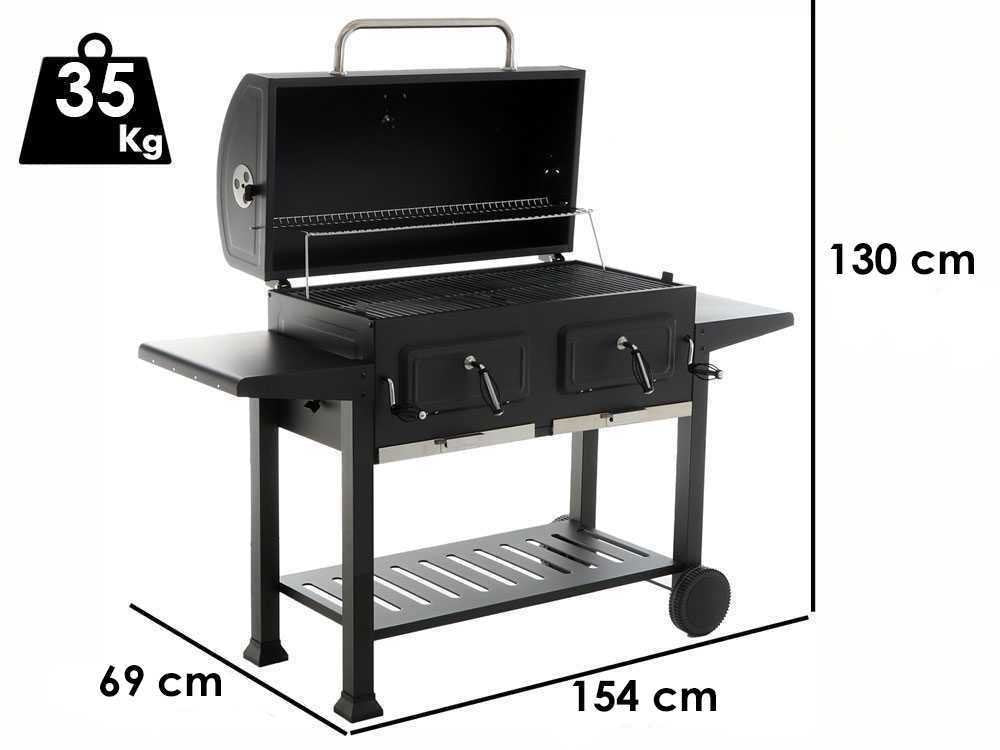 RoyalFood CB 3500 XL – Barbacoa de carbón MAXI formato