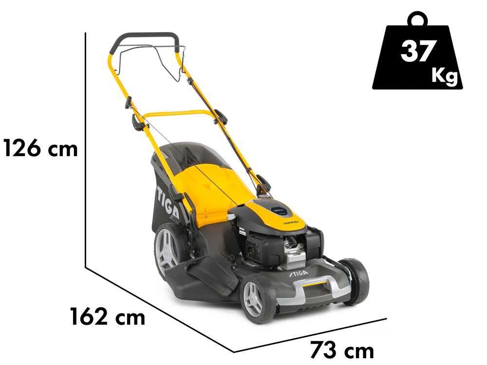 Stiga Combi 55 SQ H – Cortacésped de gasolina autopropulsado – Motor Honda GCVx200 – Corte de 53 cm