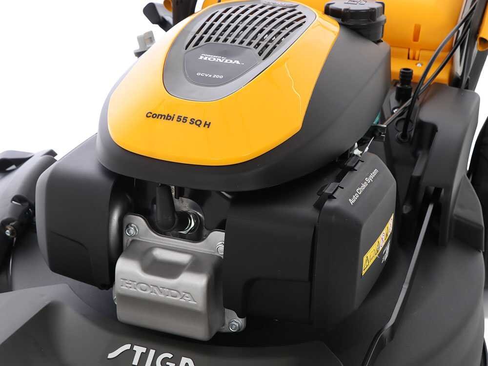 Stiga Combi 55 SQ H – Cortacésped de gasolina autopropulsado – Motor Honda GCVx200 – Corte de 53 cm