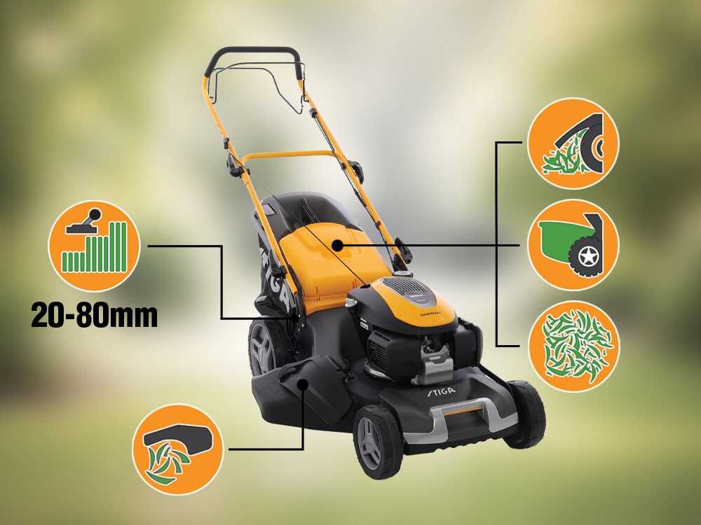 Stiga Combi 55 SQ H – Cortacésped de gasolina autopropulsado – Motor Honda GCVx200 – Corte de 53 cm