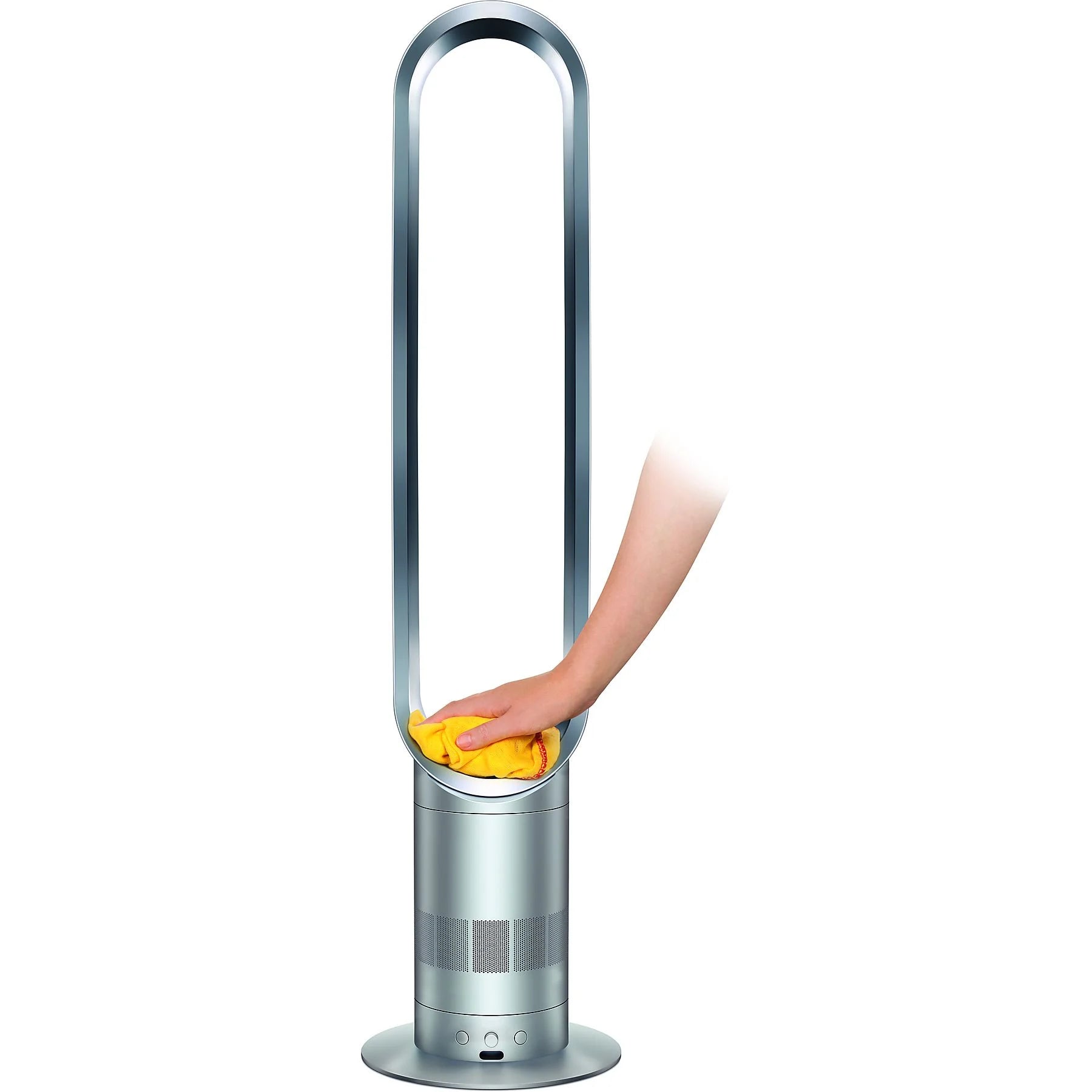 Ventilador sin aspas – Dyson Cool AM07, Seguro, Air Multiplier, Mando a distancia, Blanco