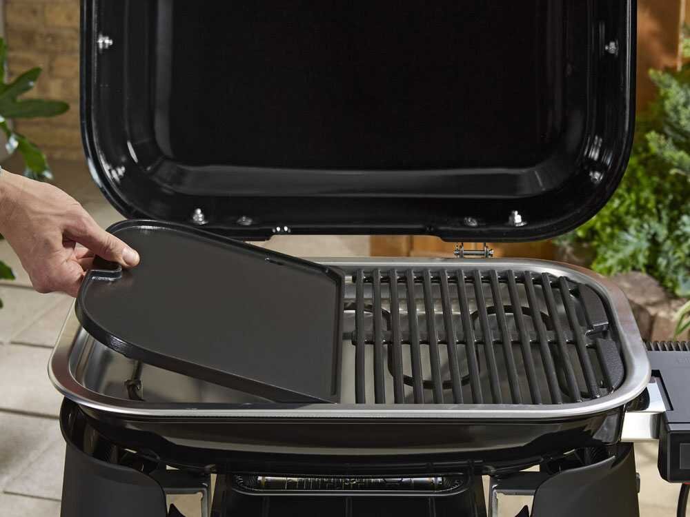 Weber Lumin Black 1502045 – Barbacoa eléctrica portátil – Parrilla 49 x 33 cm