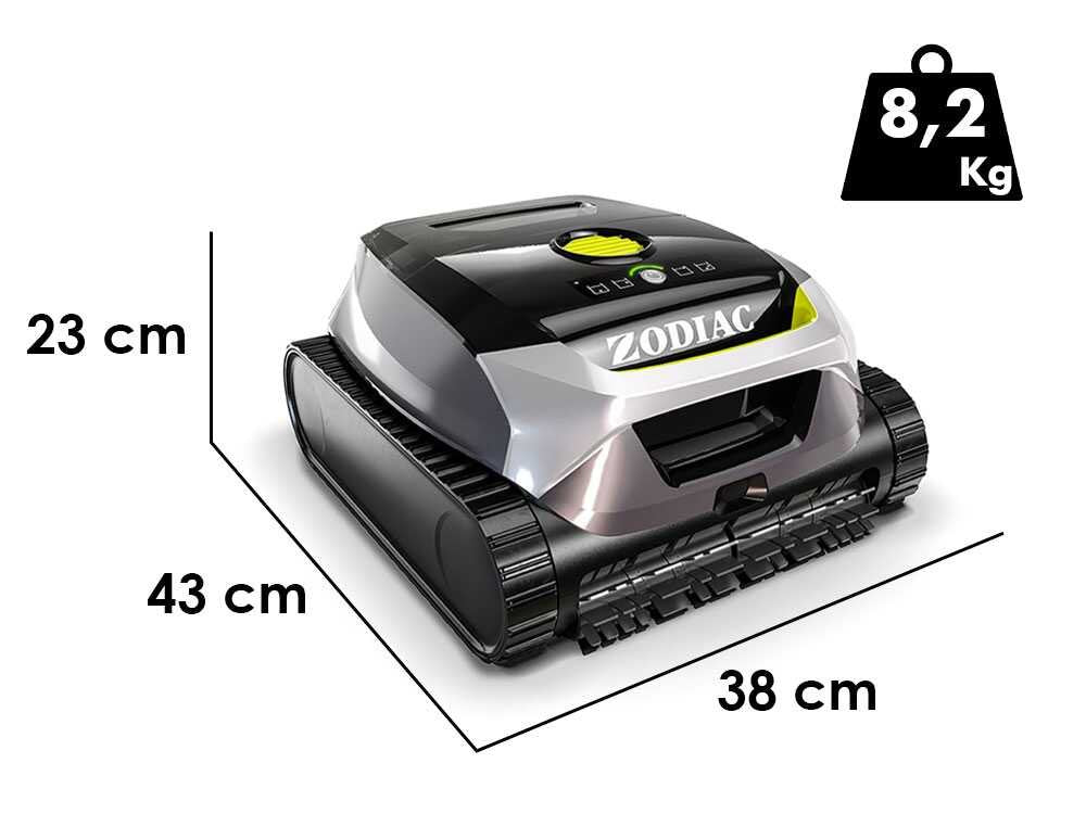 Zodiac Freedom Lite – Robot limpiador de piscinas de batería – Control mediante aplicación